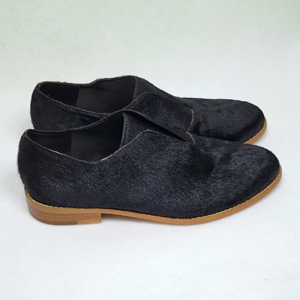 1. State Black Fiore Cow Hair Slip On Loafers Size 7.5‎